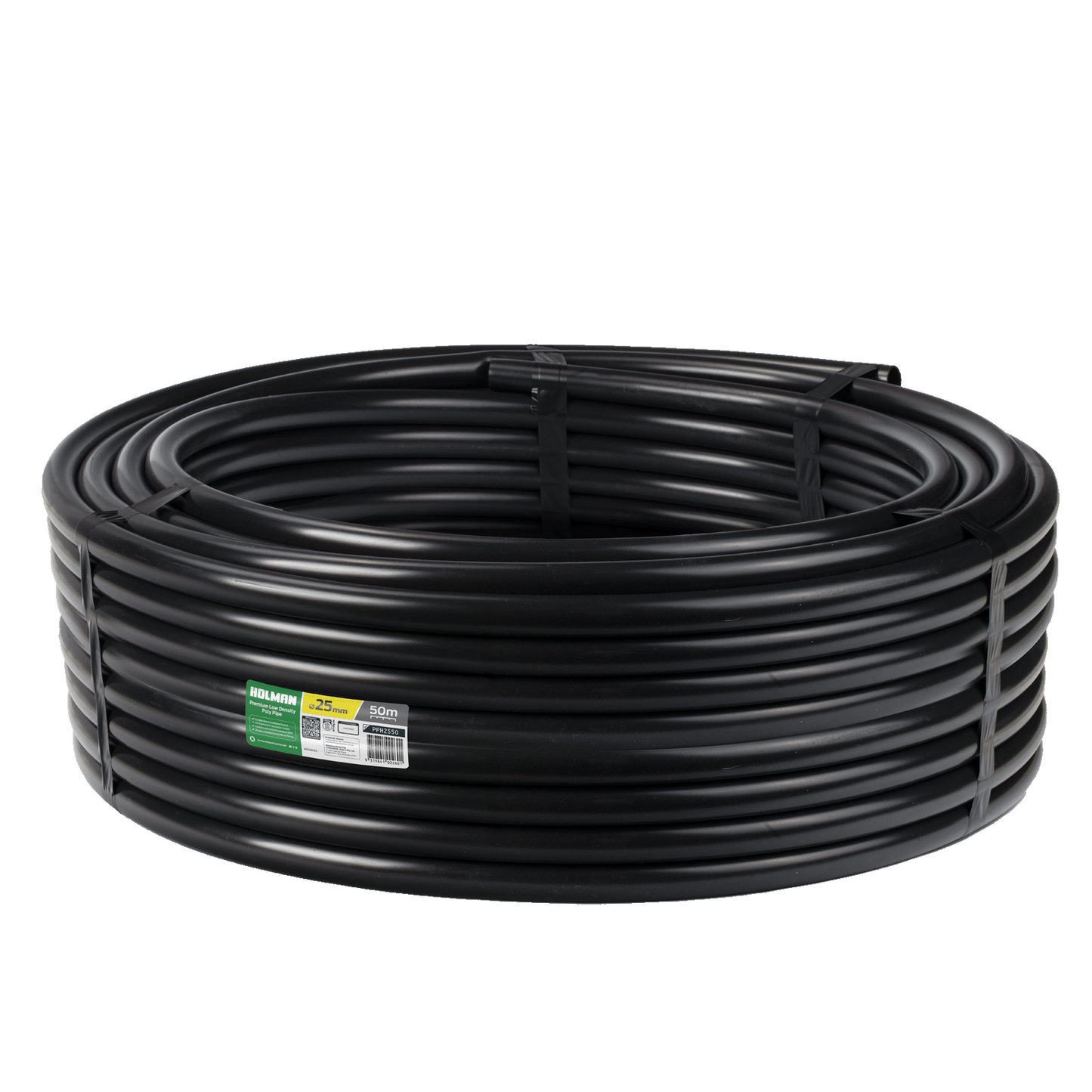 Holman Black Poly Pipe - 25mm x 50m