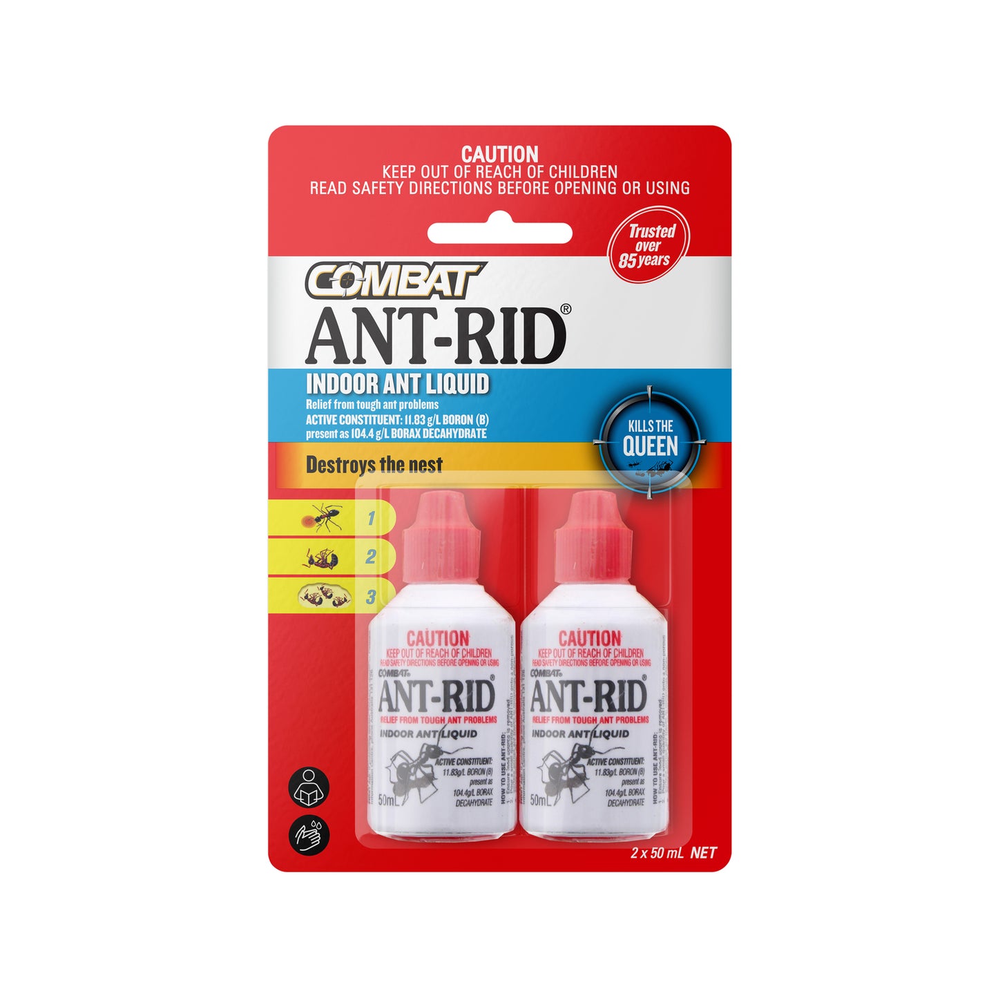 Ant Rid Insecticide - 50ml - 2 Pack