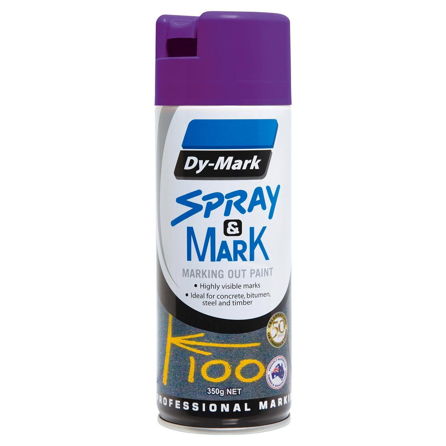 Dy-Mark Fluoro Violet Spray Paint - 350g