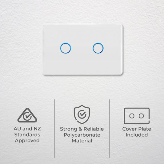 Deta Touch Activated Light Switch 2 Gang