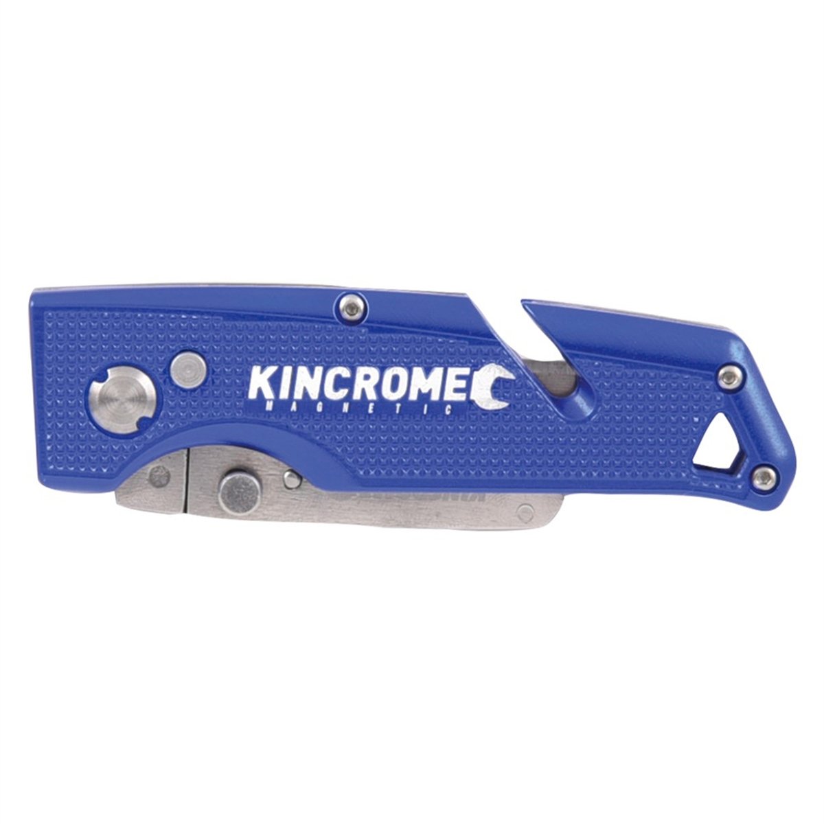Kincrome Magnetic Folding Utility Knife - 20mm Aluminium - Easy Storage
