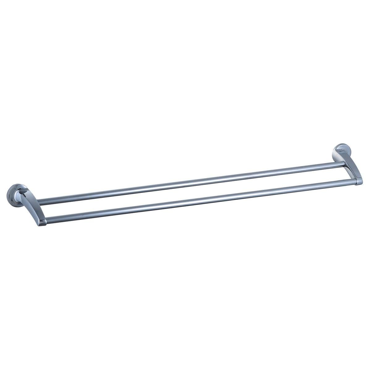 Mondella Chrome Prelude Double Towel Rail 900mm - 2 Towels