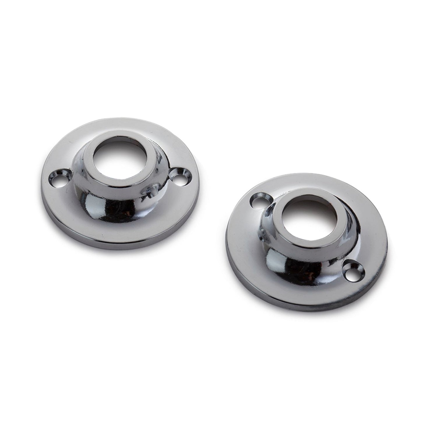Sandleford Chrome Round Flange - 16mm - 2 Pack