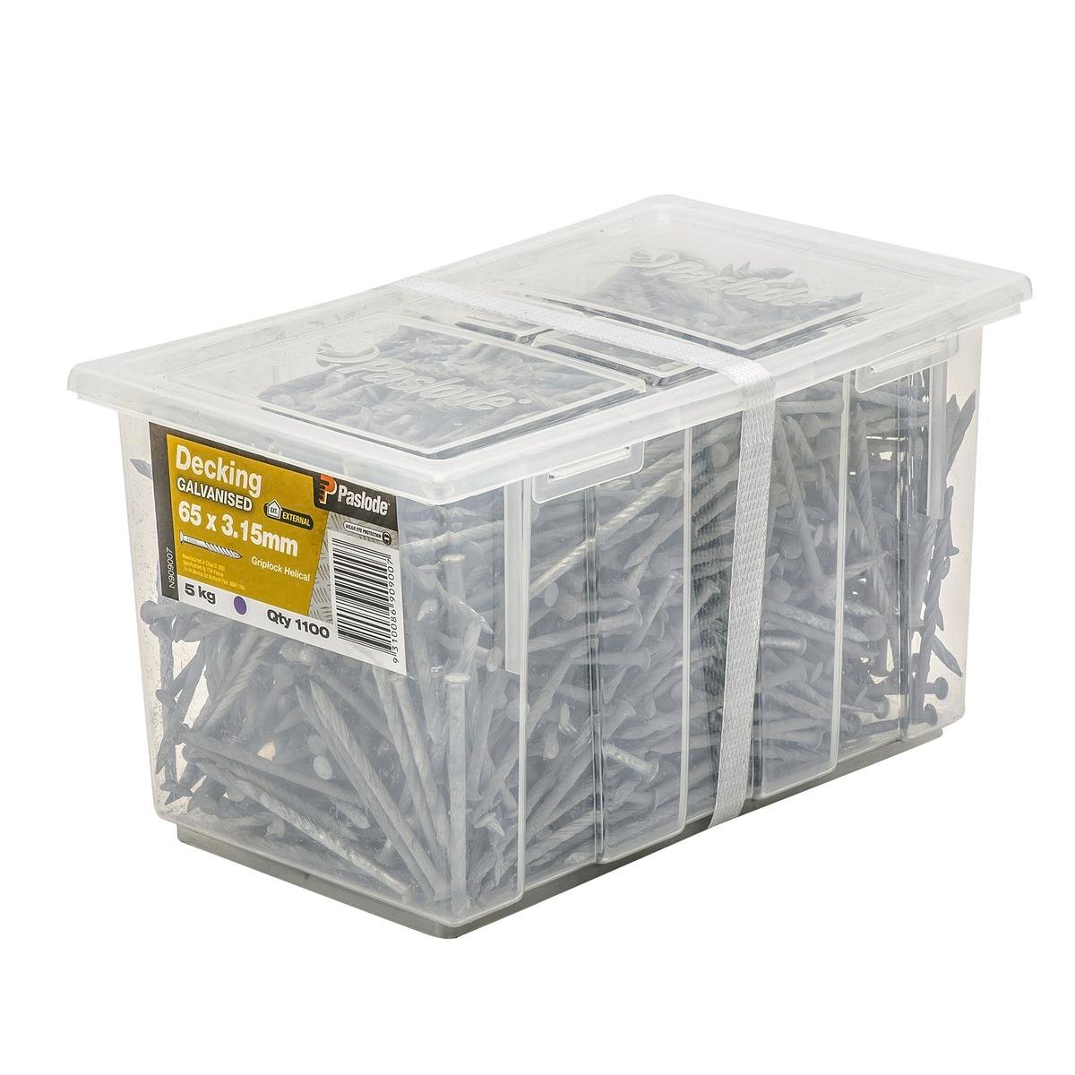 Paslode Galvanised Nails 65mm x 3.15mm 1100 Pack Heavy Duty