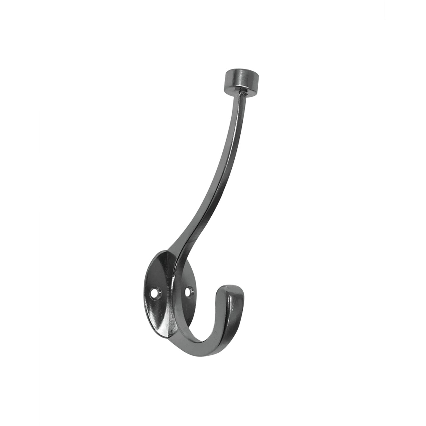 Adoored Double Satin Chrome Robe Hook 140mm