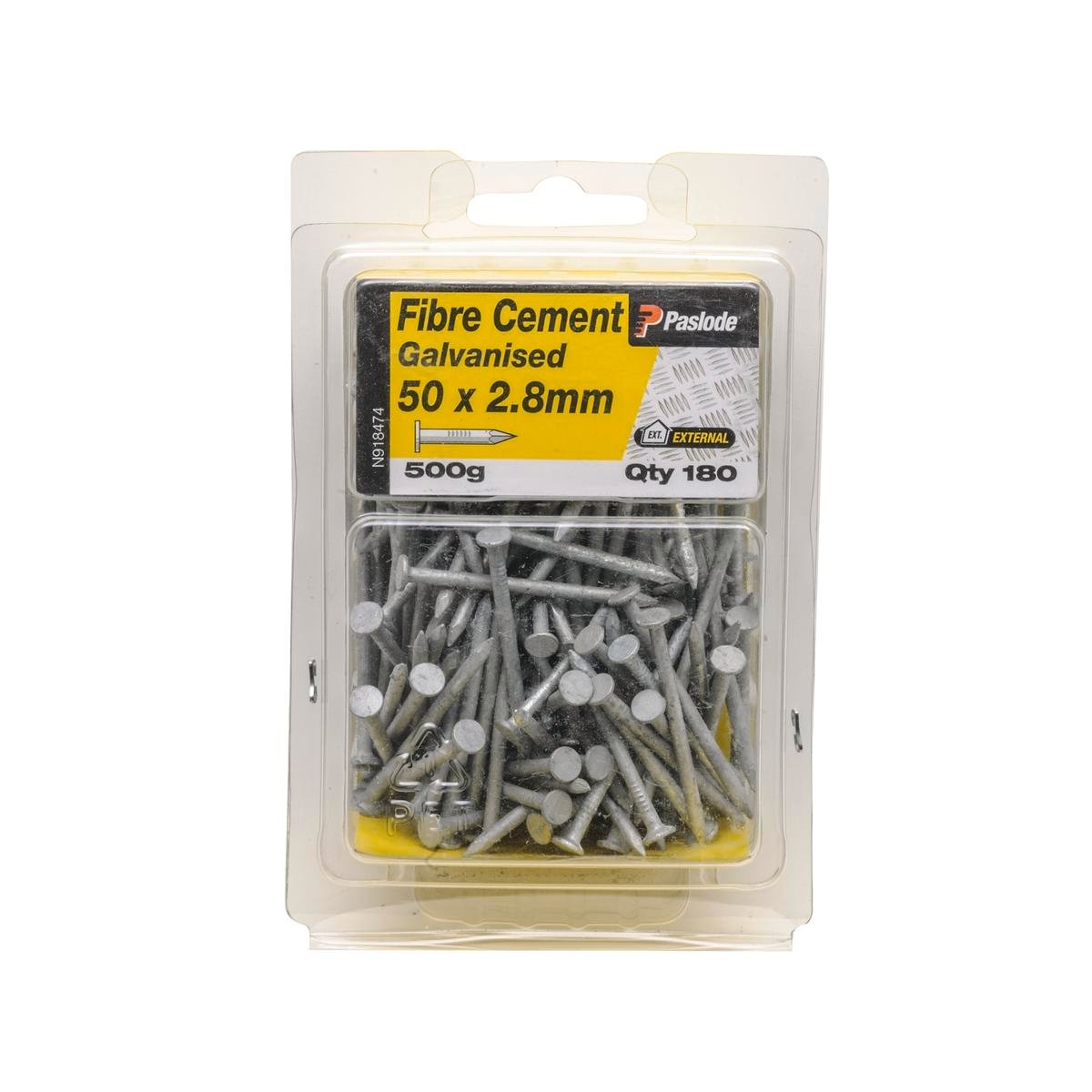Paslode Galvanised Nails 50 x 2 8mm Fibre Cement 180 Pack