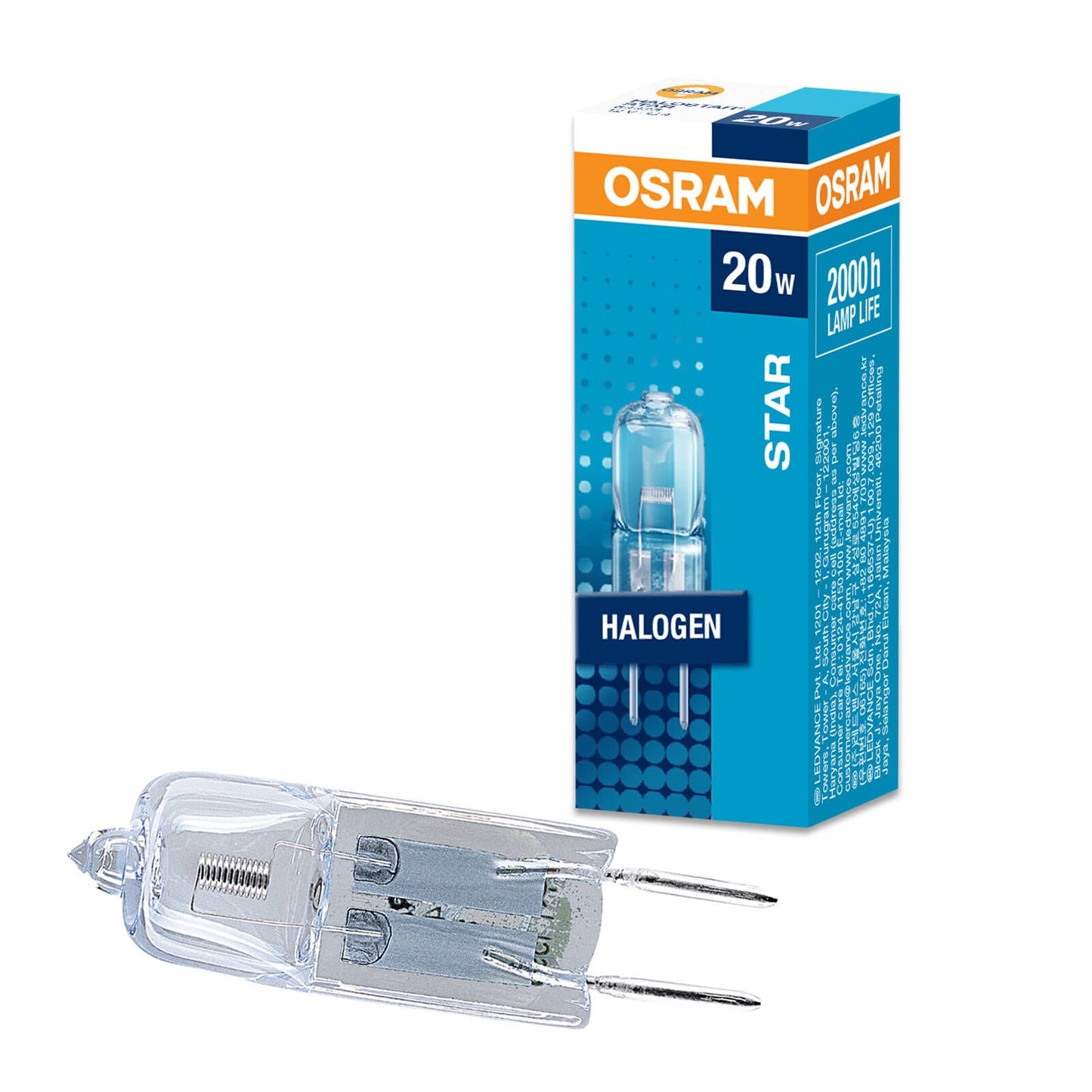 Osram G4 Halogen Capsule Light Globe - 20W - Dimmable