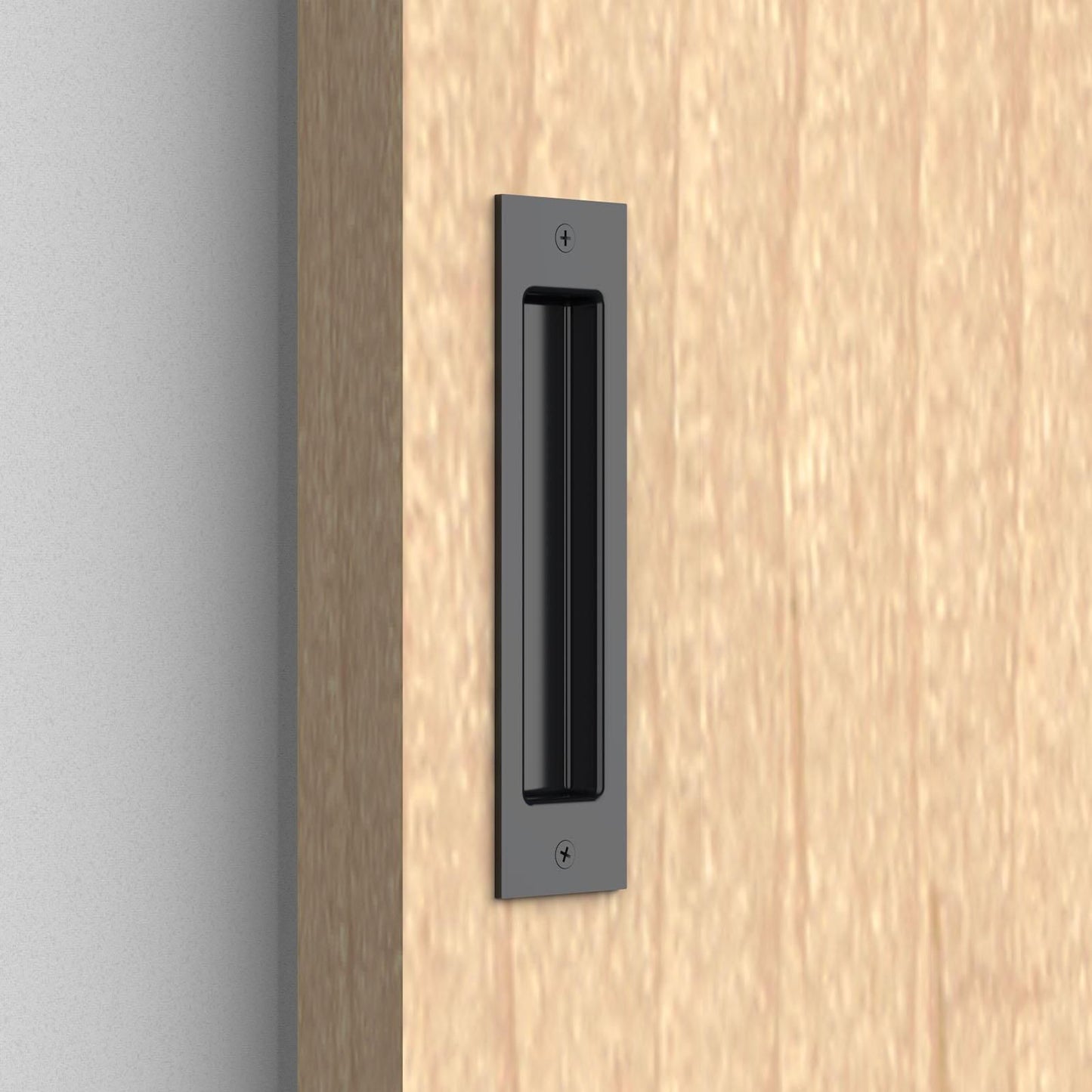 Rolltrak Barn Door Recessed Handle - Matte Black