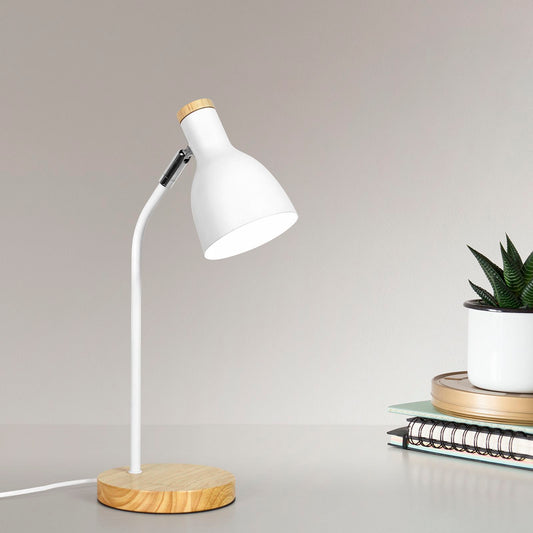 Verve Design White Lexi Desk Lamp - 150 x 420mm