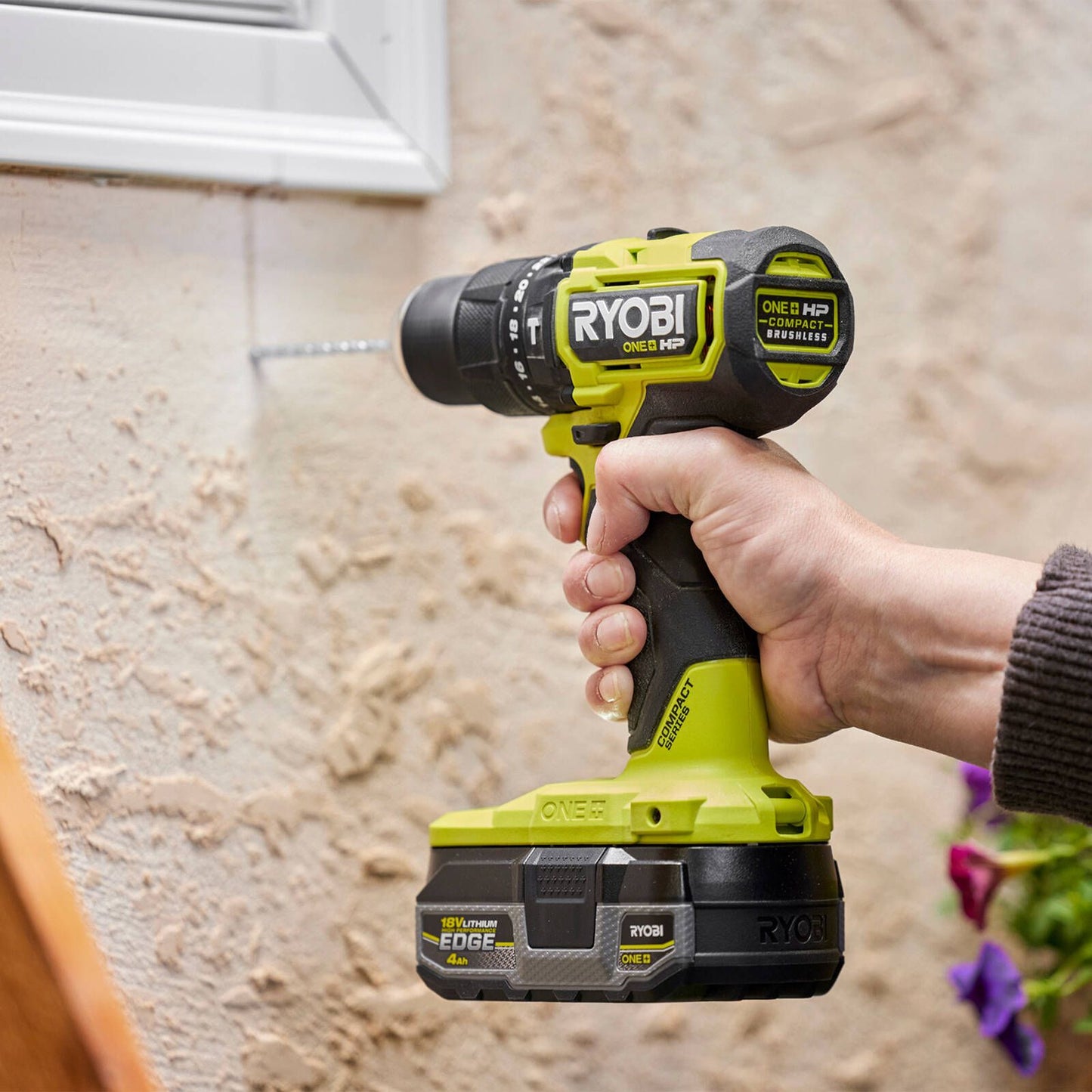 Ryobi HP Brushless Compact Hammer Drill - RPD18C1 - 60Nm - 1kg - 18V ONE+