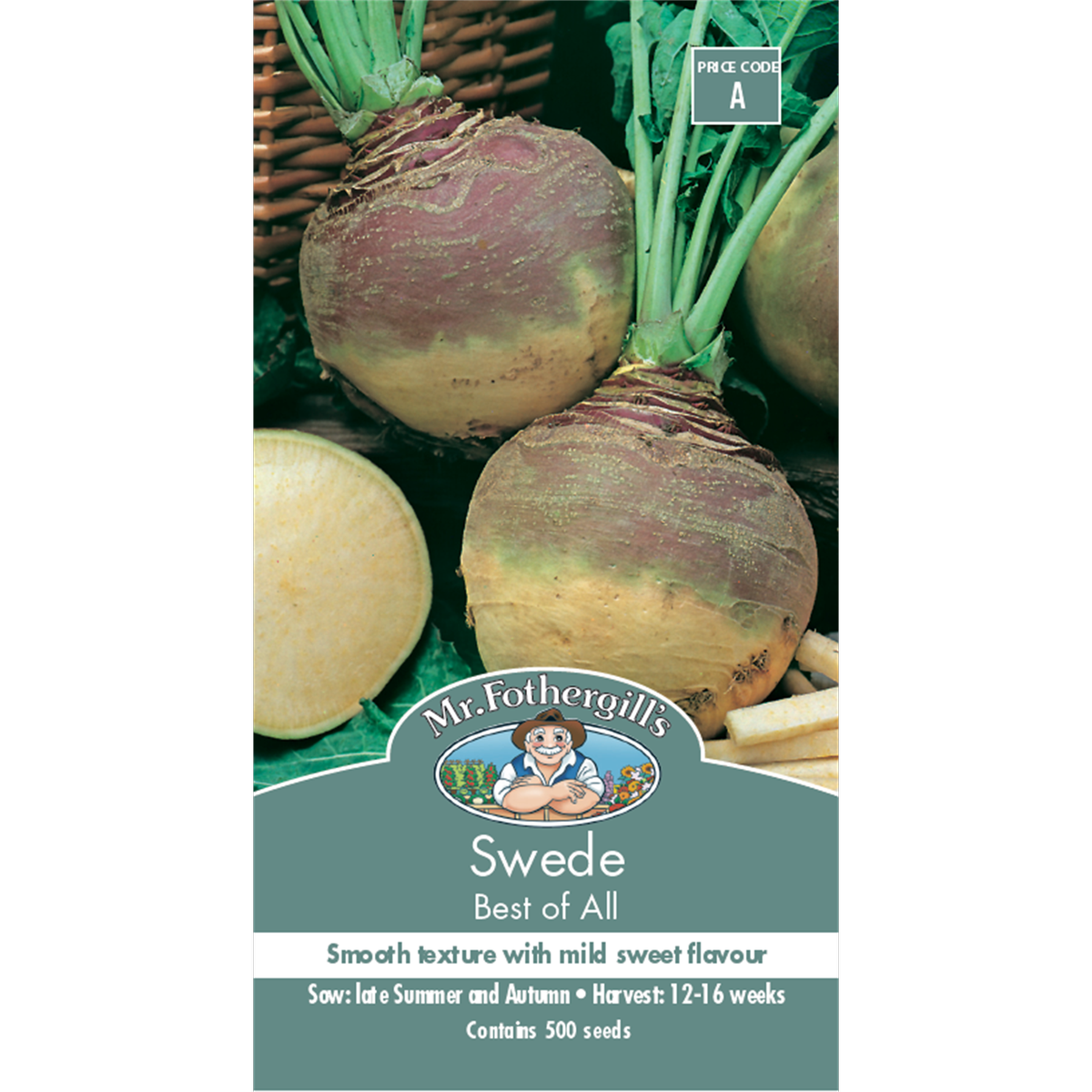 Mr Fothergill Swede Vegetable Seeds - 75mm - Hardy - Mild Flavor