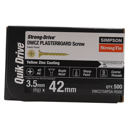 Simpson Strong-Tie Collated Plaster Screw 6g x 42mm 500 Pack