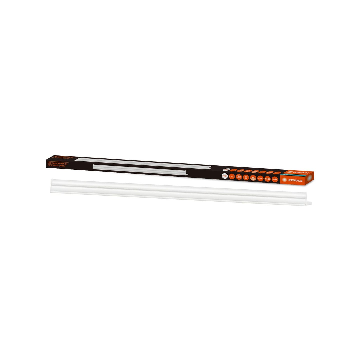 Ledvance Batten LED Luminaire - 600mm - 6.5W - 650lm - Cool White