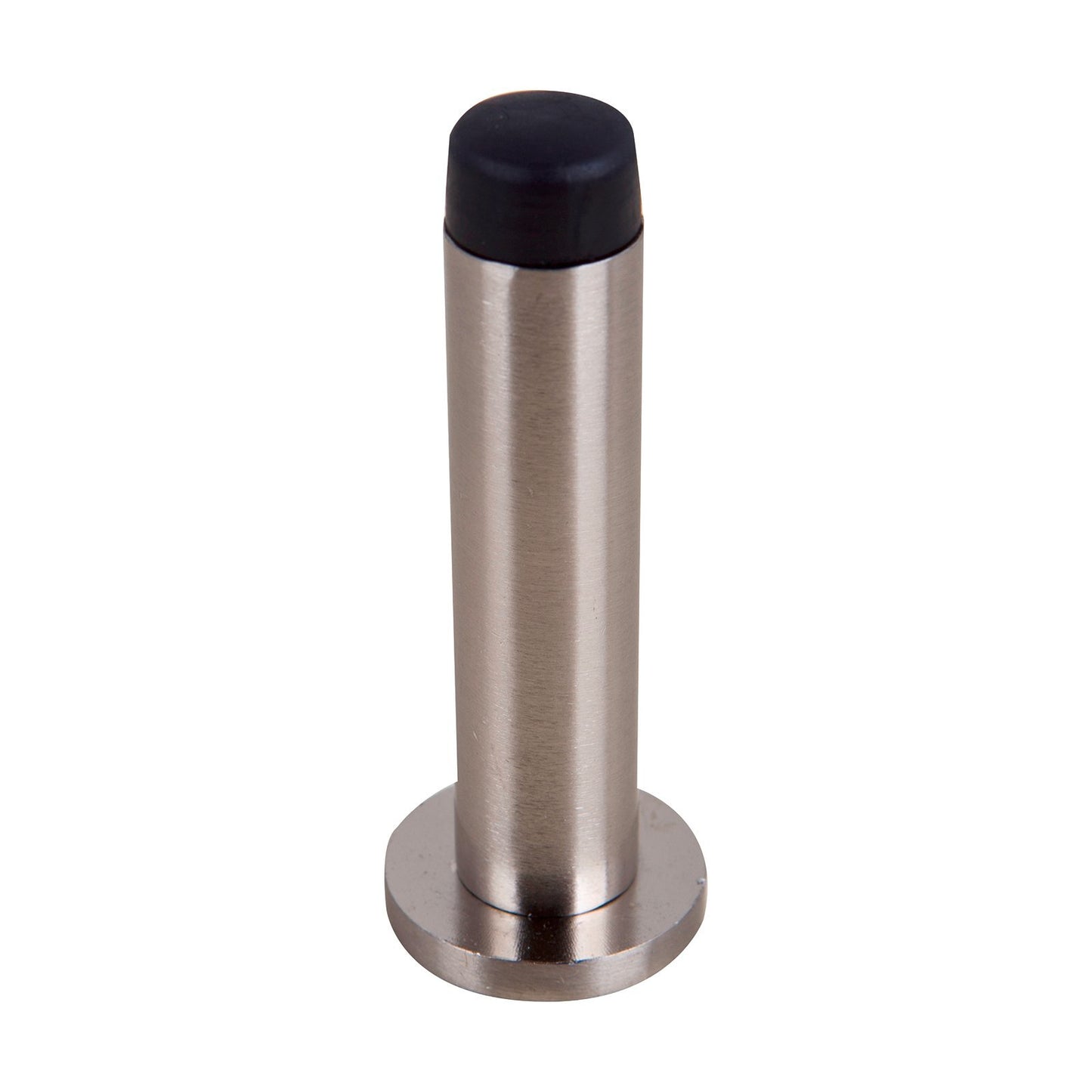 Adoored 85mm Satin Chrome Door Stop Rubber