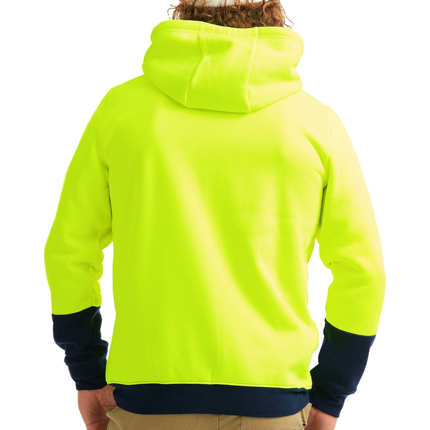 Tradie Hi Vis Yellow Hoodie - Small