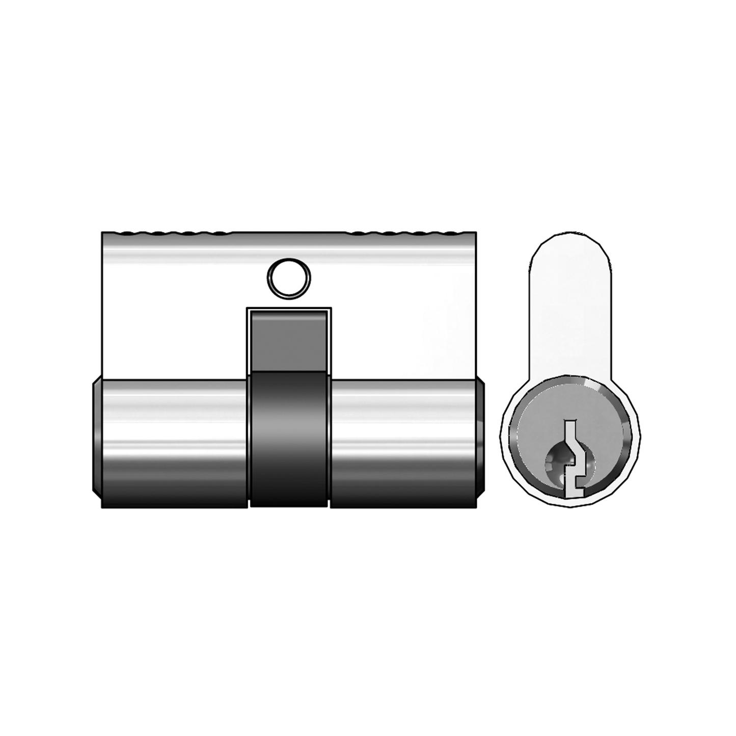 Rolltrak High Security Cylinder Lock - 50mm - 3 Keys
