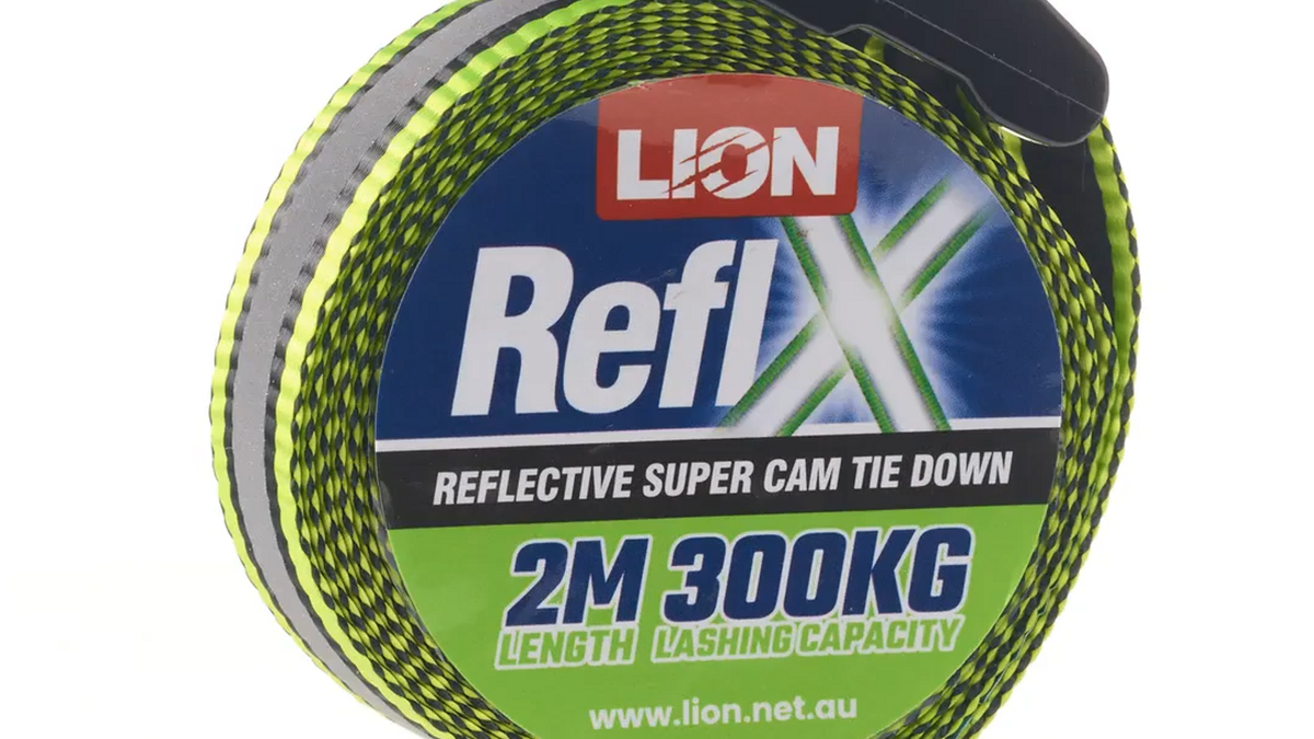 Lion Reflx Super Cam Tie Down - 2m - Polyester - Reflective Webbing