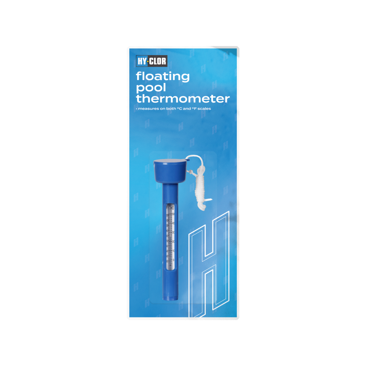 Hy Clor Floating Pool Thermometer - 190mm - Chemical Resistant - Dual Scale