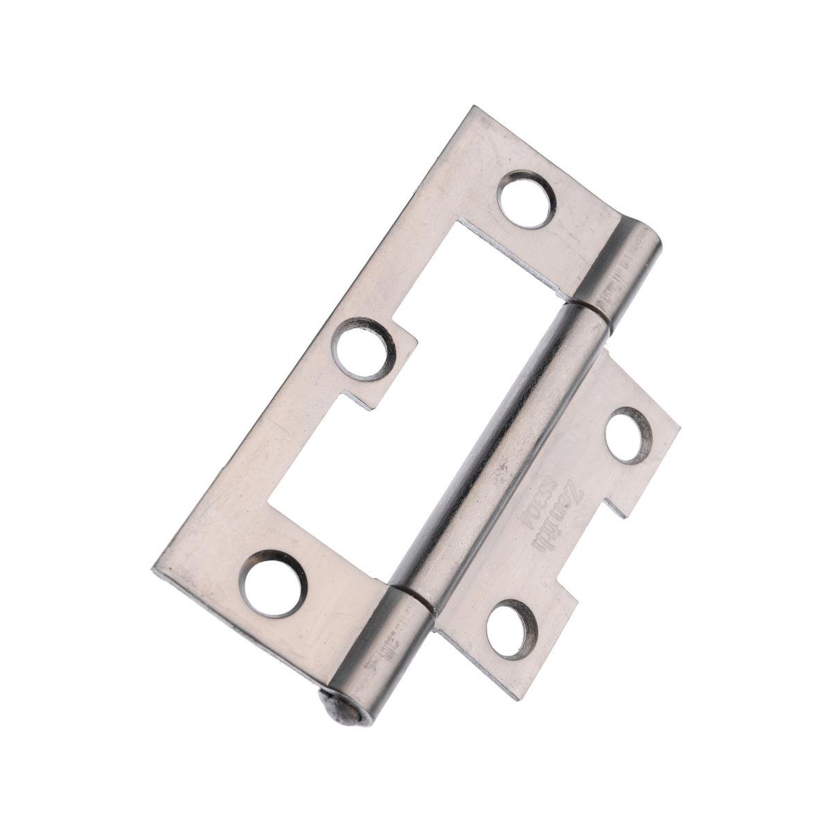 Lane Fixed Pin Hinge 75 x 47 x 1 6mm Polished Stainless Steel 2 Pack