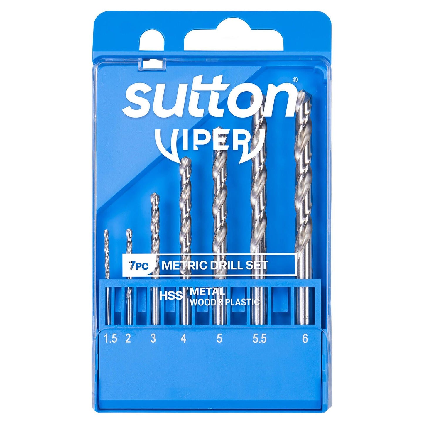Sutton Tools Viper Metric Drill Bit Refill Set - 1.5-6.0mm - 7 Piece