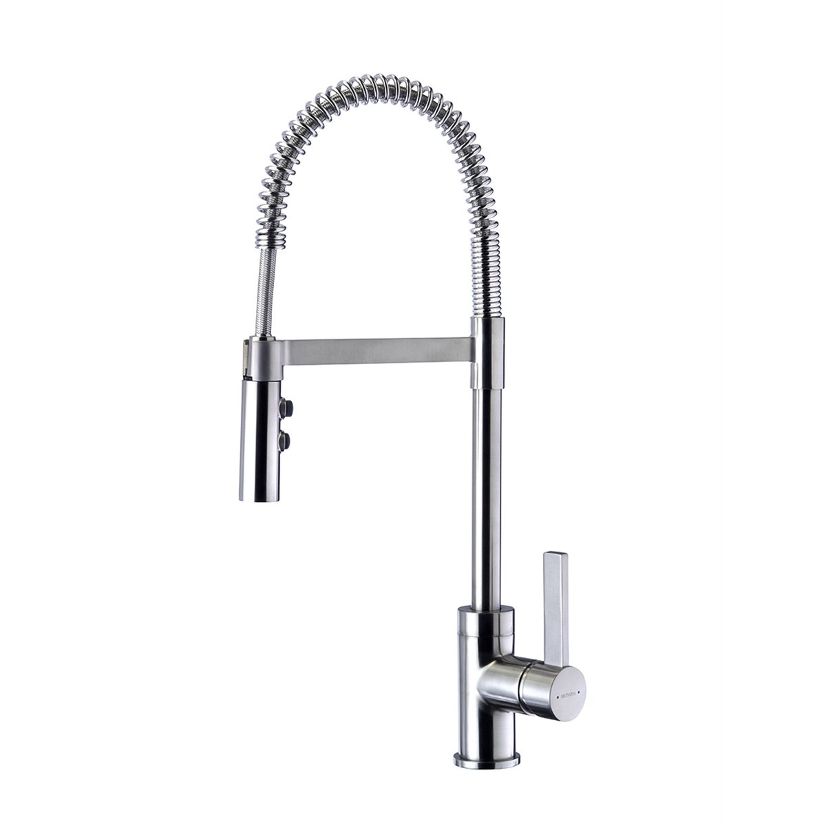 Methven Satin Gaston Pull Down Sink Mixer - 191mm Brass - 360 Swivel