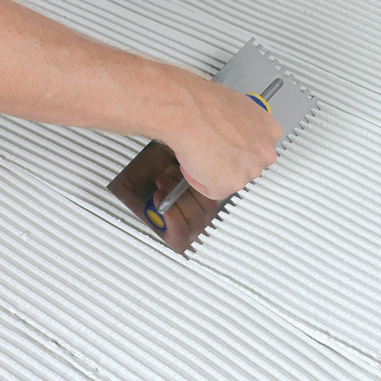Qep Square Notch Stainless Steel Trowel - 12mm - 280 x 115mm