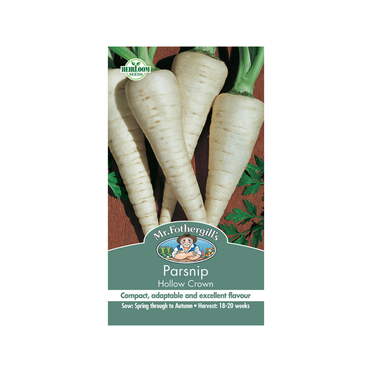 Mr Fothergill S Hollow Crown Parsnip Seeds - 18 Weeks - White - High Yield