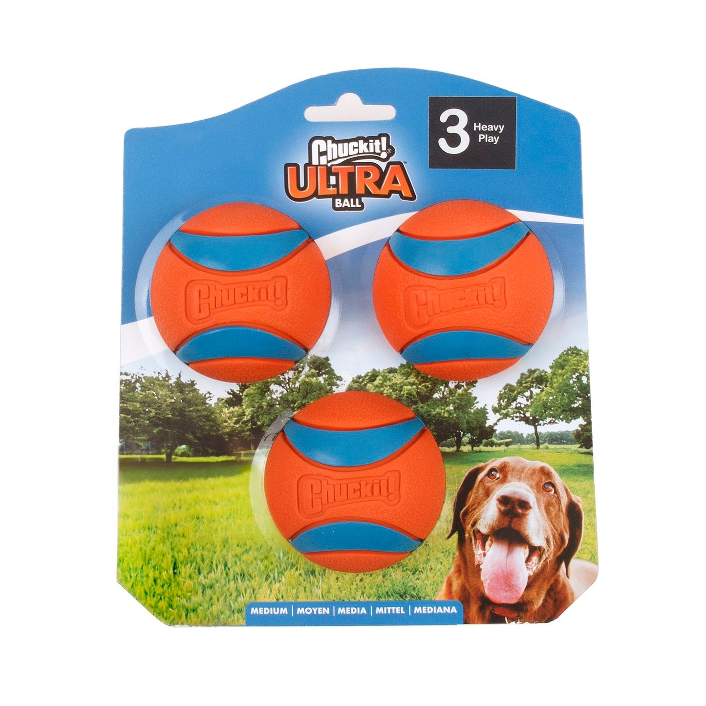 Chuckit Medium Ultra Ball - 3 Pack