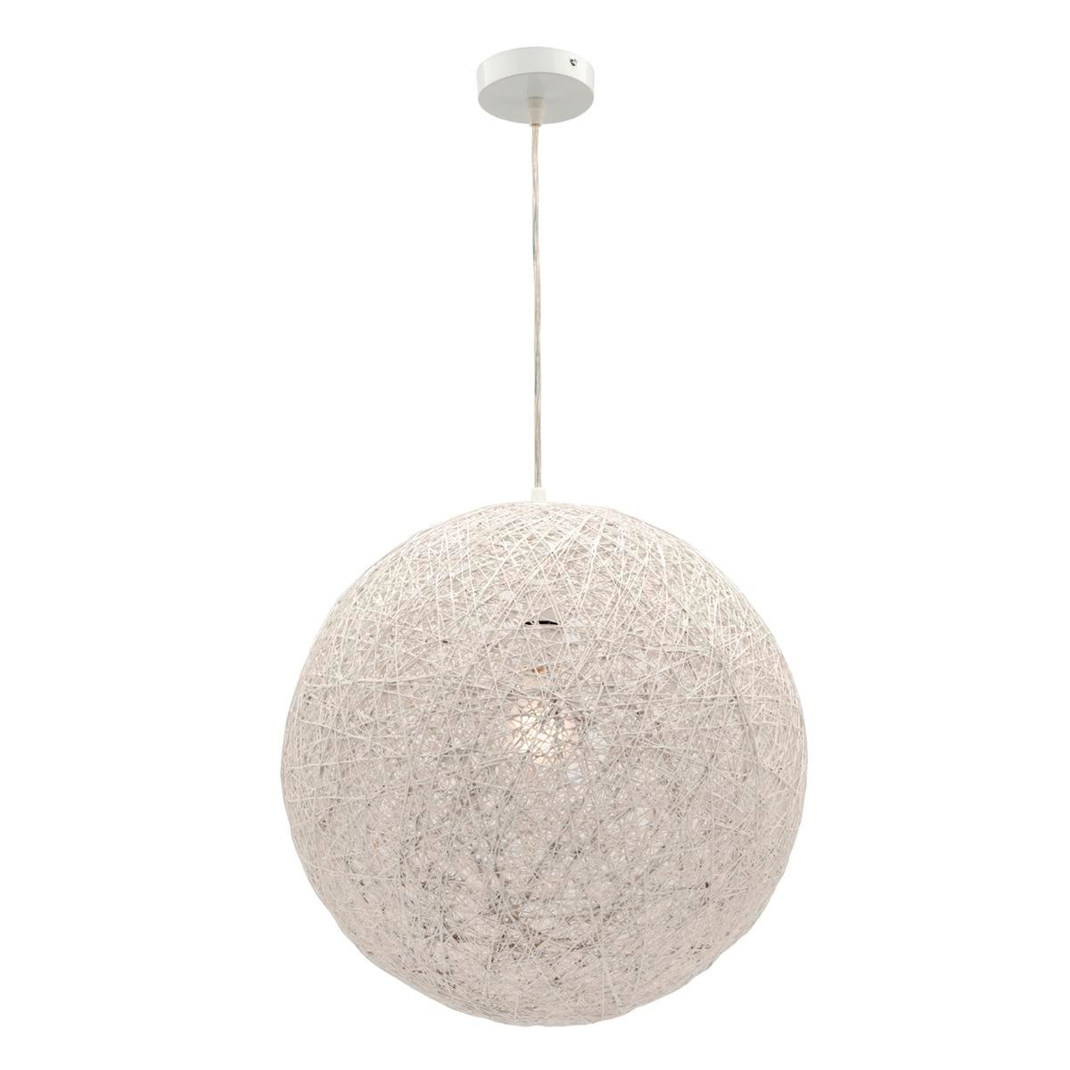 Mercator Cordette Pendant - White - 400mm - String Shade - Easy To Carry
