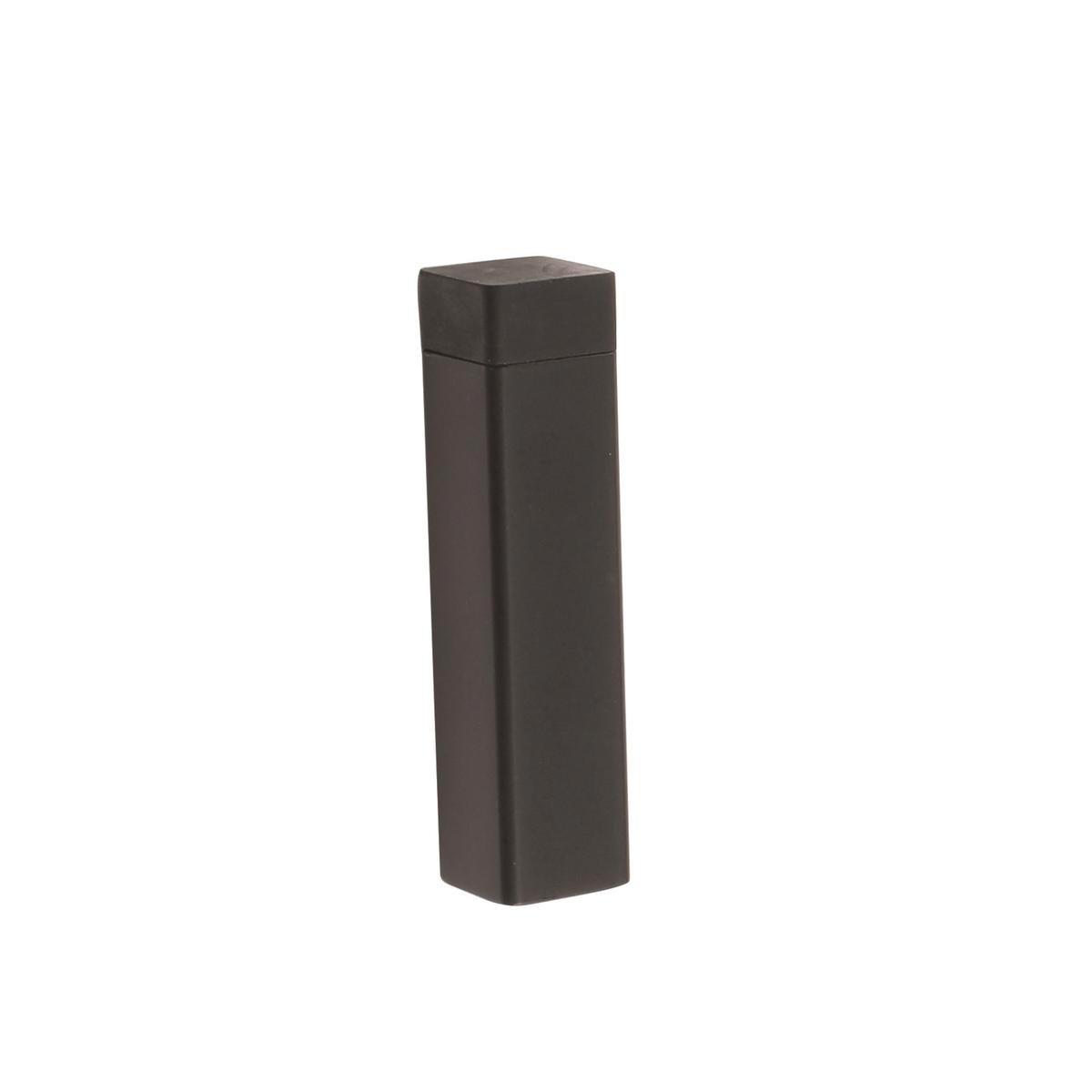 Lane Black Square Door Stop - 50mm Steel - Easy Installation - Modern Design