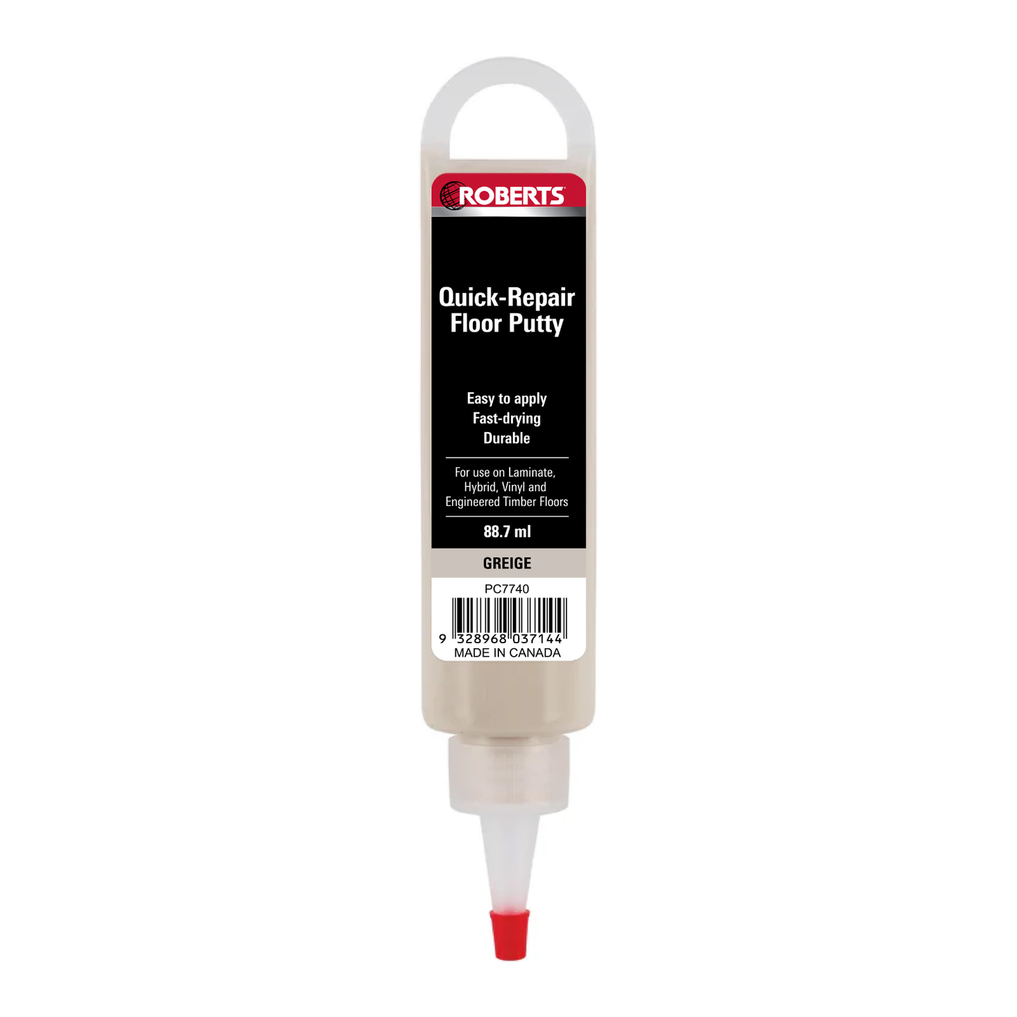 Roberts Quick Repair Floor Putty - 88ml - Greige
