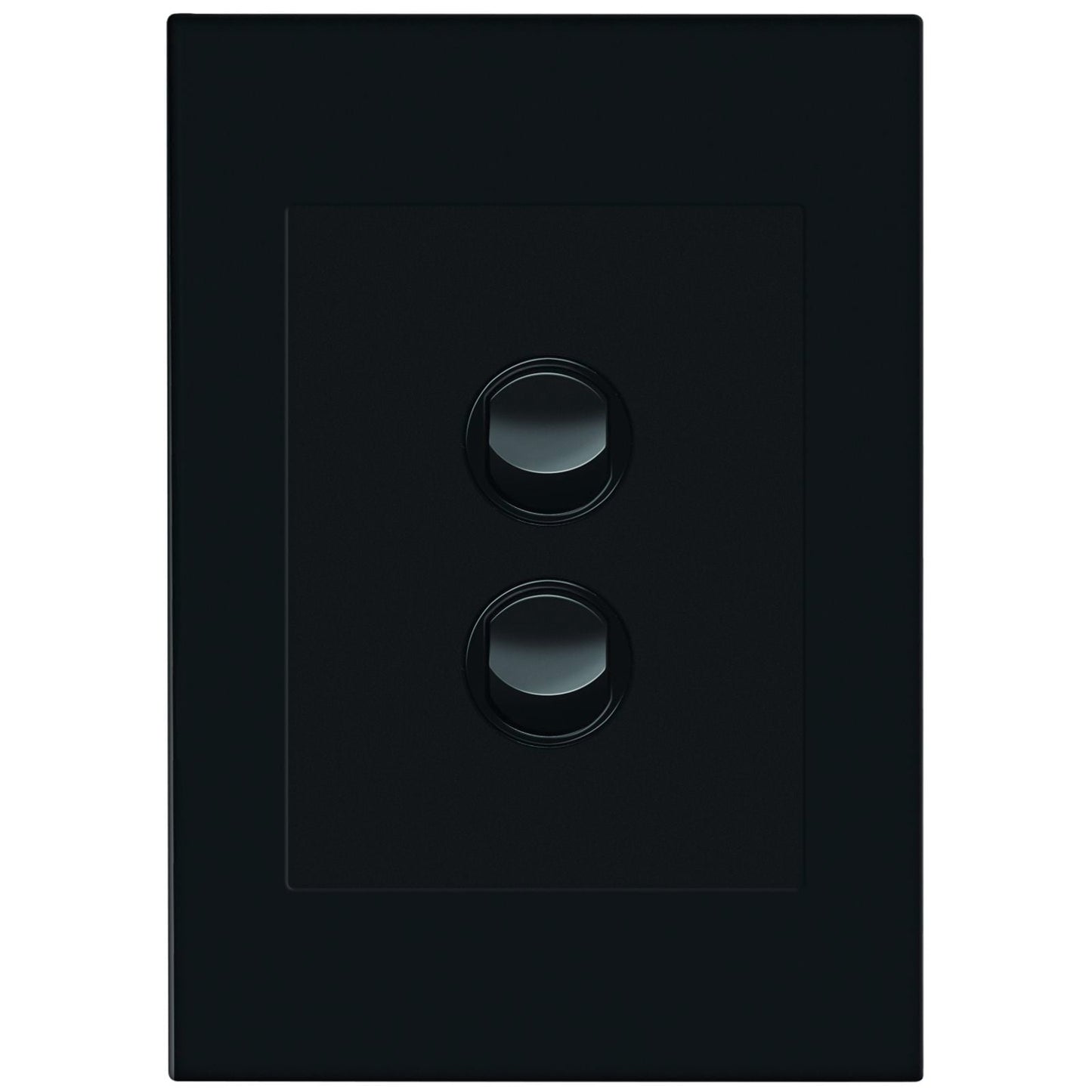 HPM Vivo 2 Gang Wall Switch - 85 x 118mm - Grey