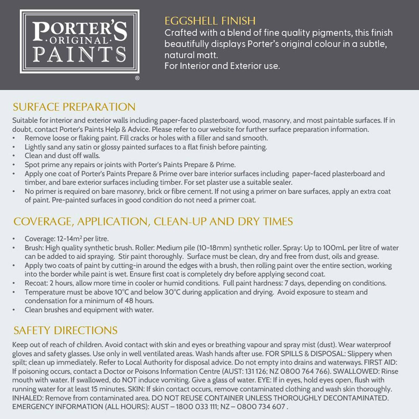 Broadwall Porters Paint - 100ml - Country Road