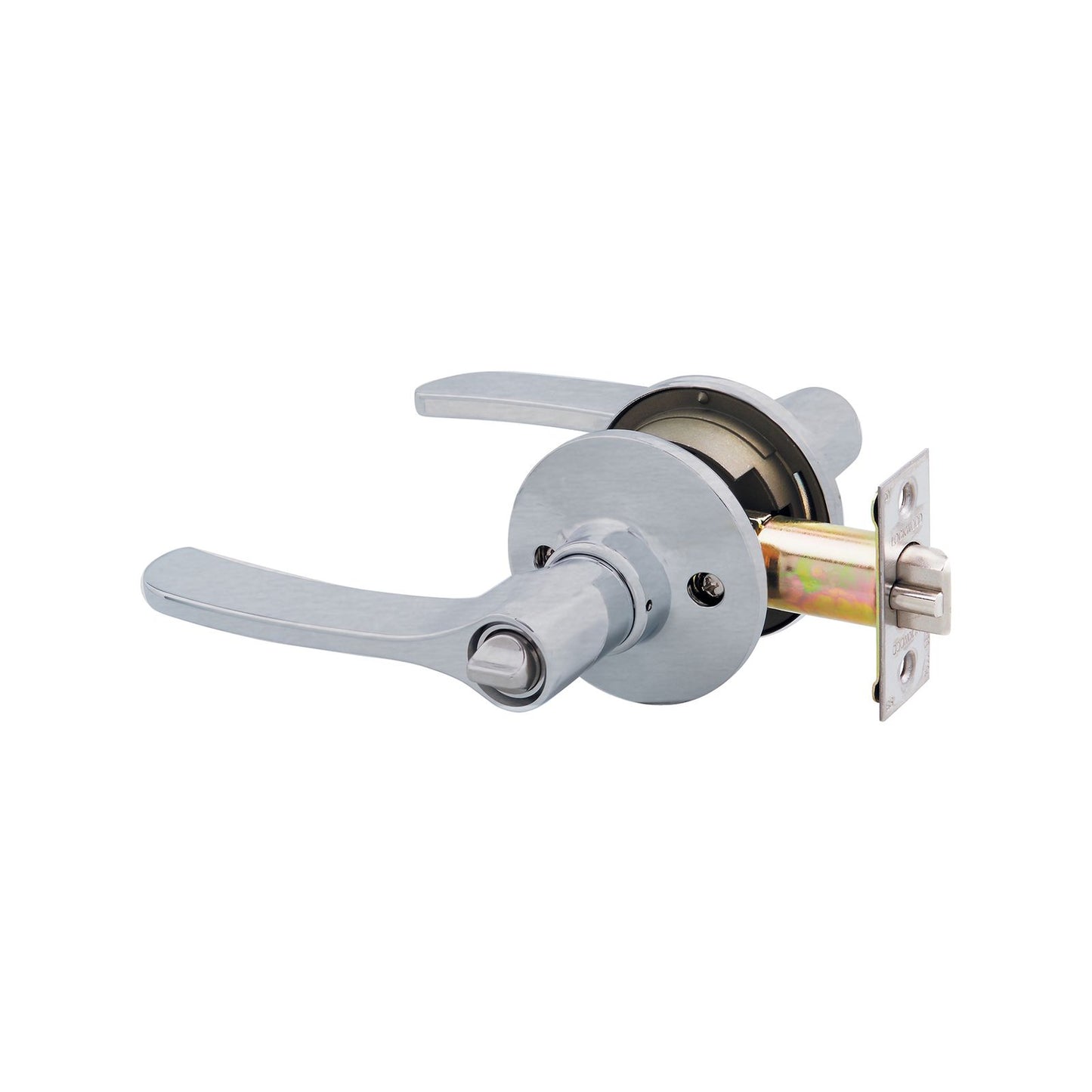 Lockwood Satin Chrome Privacy Lever - 65mm