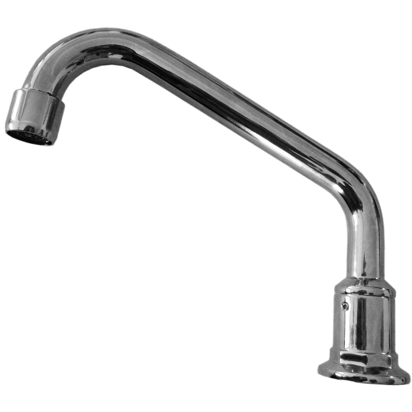Shaw Mason Chrome Swivel Hob Tube Spout - 180mm - 9L/min