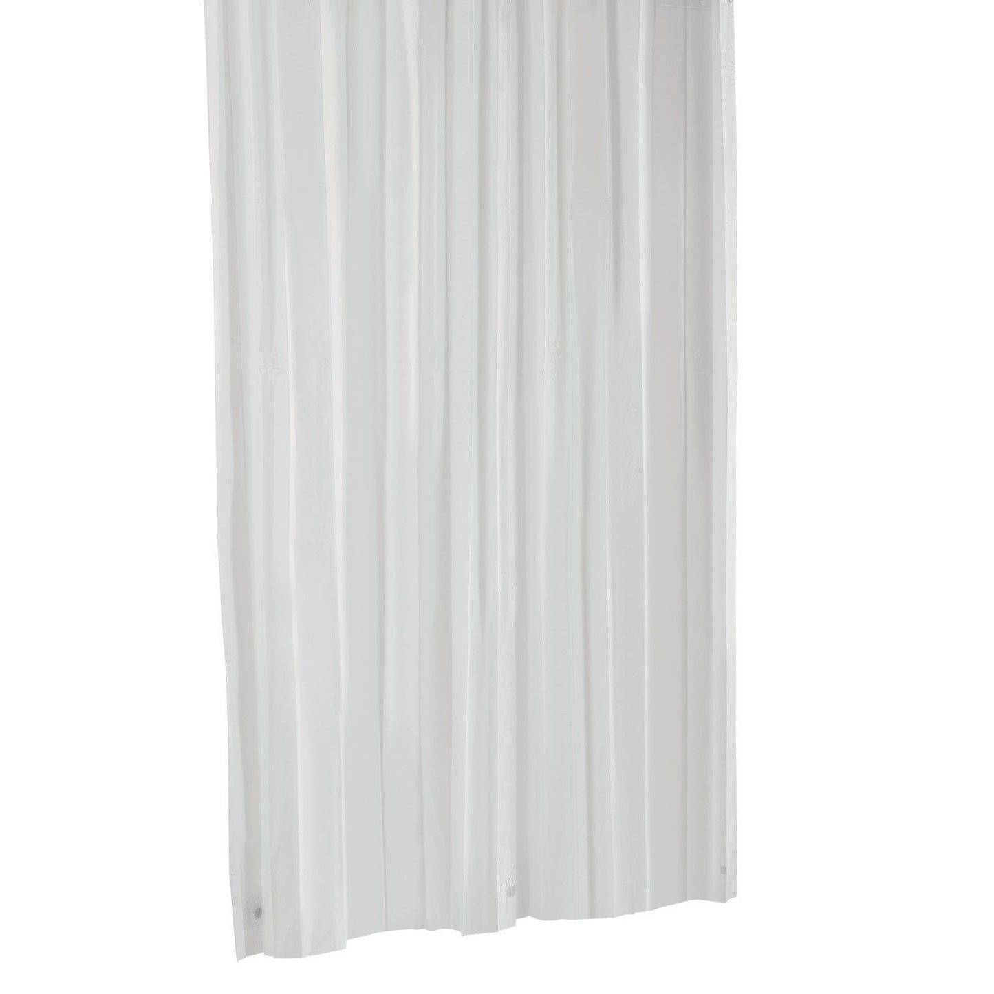 Barelli Peva Shower Curtain - 180 x 180cm - White - 12 Rings
