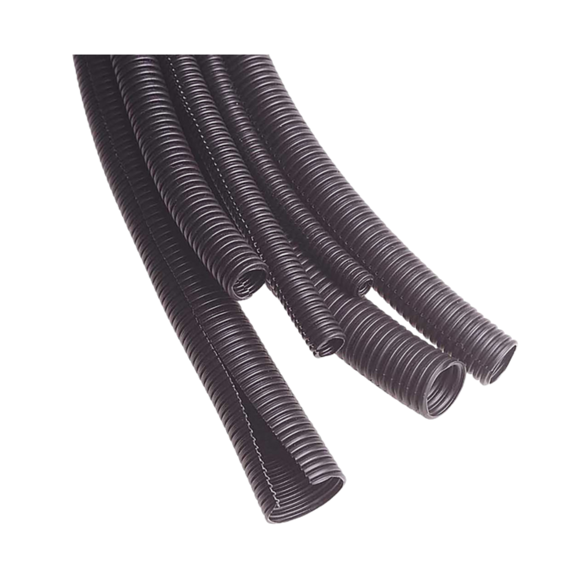 Narva 10mm Black Corrugated Split Sleeve Tubing 3m Polypropylene UV-Resistant