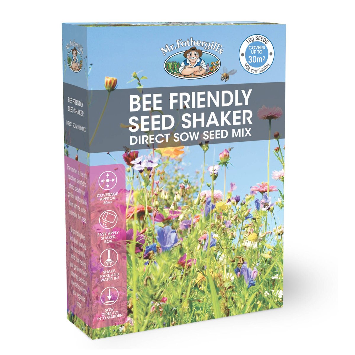 Mr Fothergill Bee Friendly Flower Mix - 100g - Seed - Attracts Pollinators