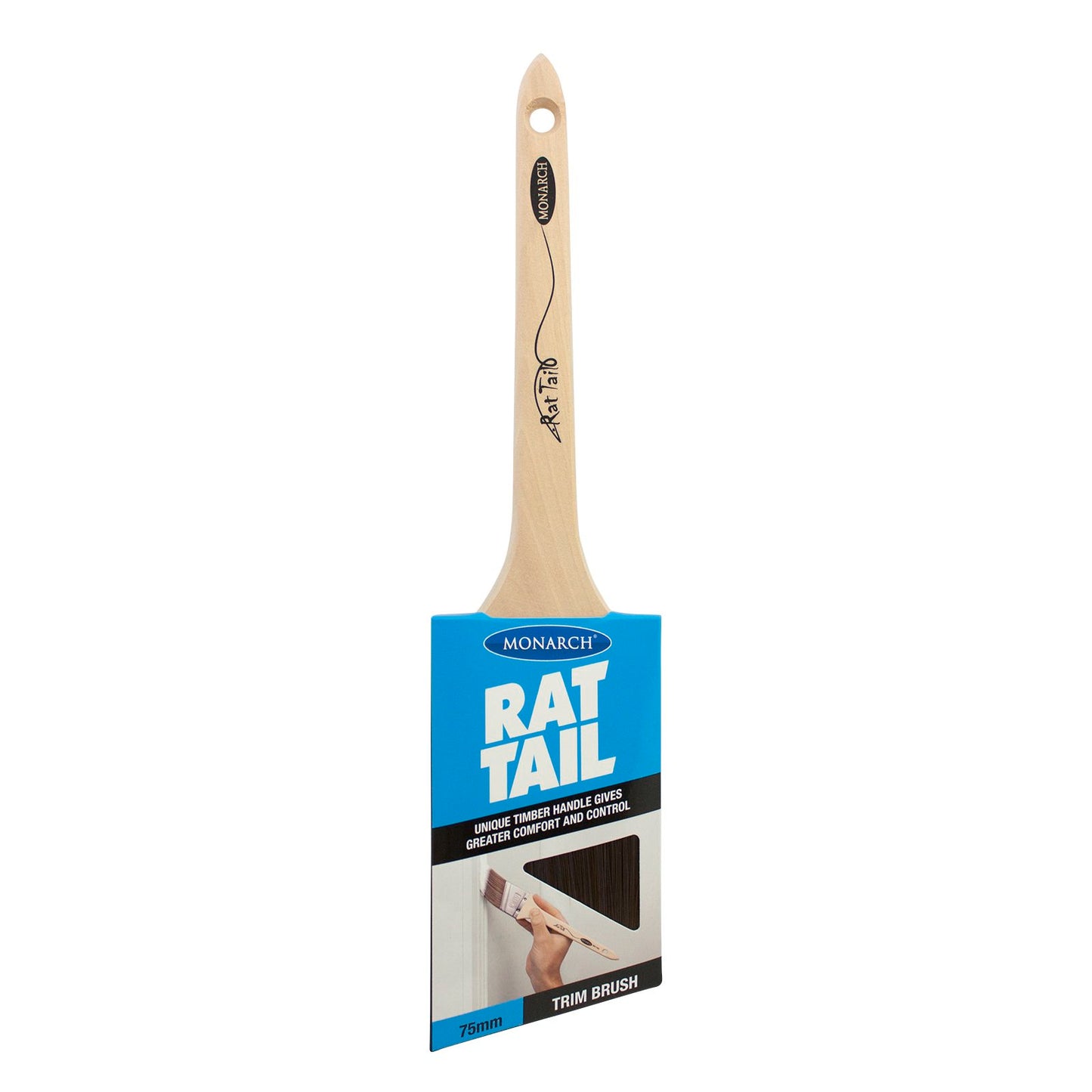 Monarch Rat Tail Trim Paint Brush - 75mm