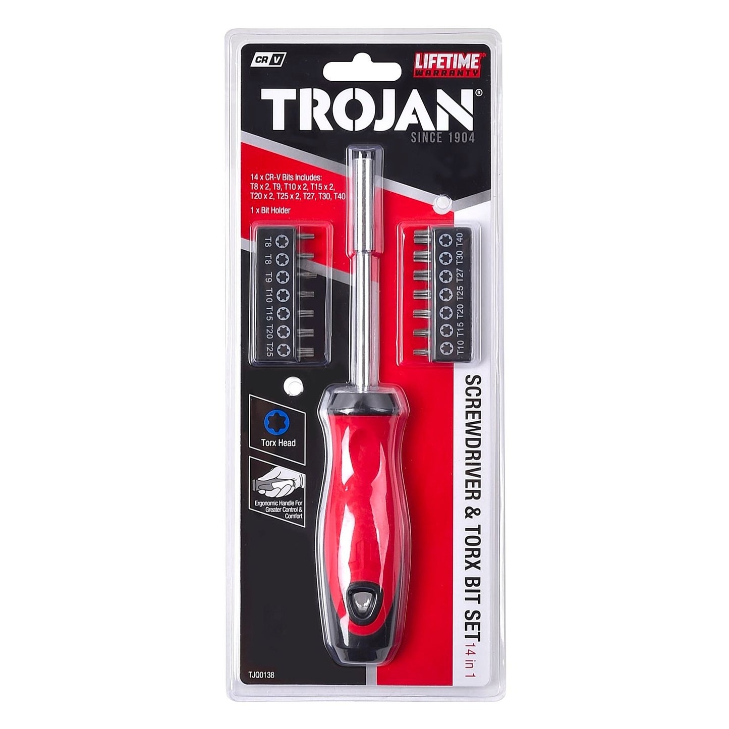 Trojan Torx Screwdriver Bit Set - 15 Piece - 120 x 40 x 290mm