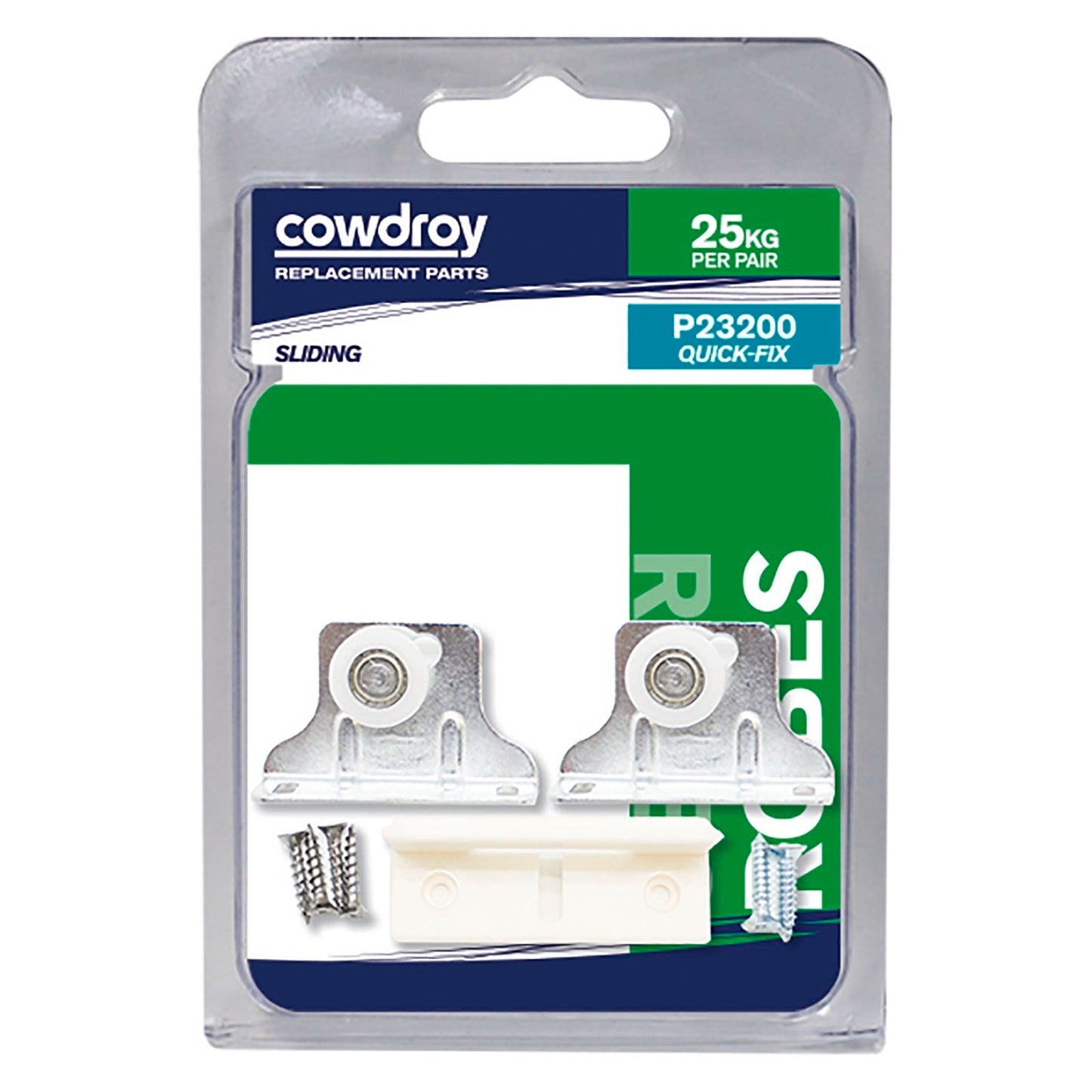 Cowdroy Track Access Quickfix Component Pack - For 1 Door 19mm+
