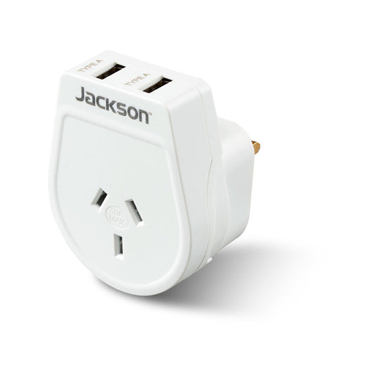 Jackson Outbound Slim Travel Adaptor - UK & HK
