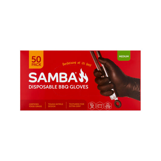 Samba Medium Disposable BBQ Gloves - 50 Pack