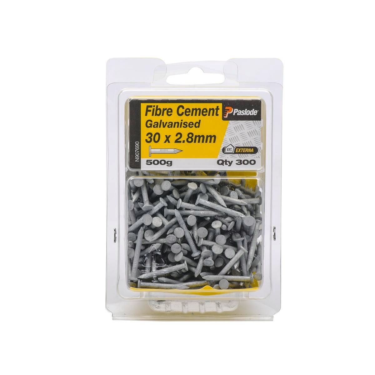Paslode Galvanised Fibre Cement Nails 30mm 2.8mm 500g Corrosion Resistant