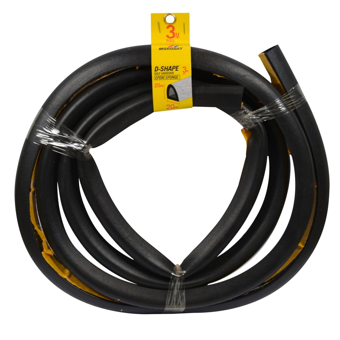 Moroday D Shape Rubber - 20mm x 3m