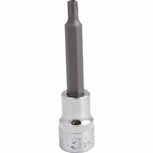 Kincrome Tamperproof Torx Bit Socket T40 100mm Chrome Vanadium Steel