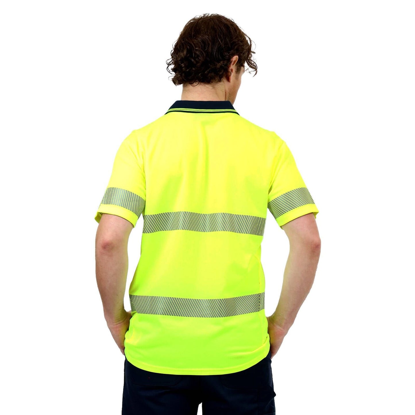 Citeco Yellow Hi Vis Short Sleeve Polo - Medium