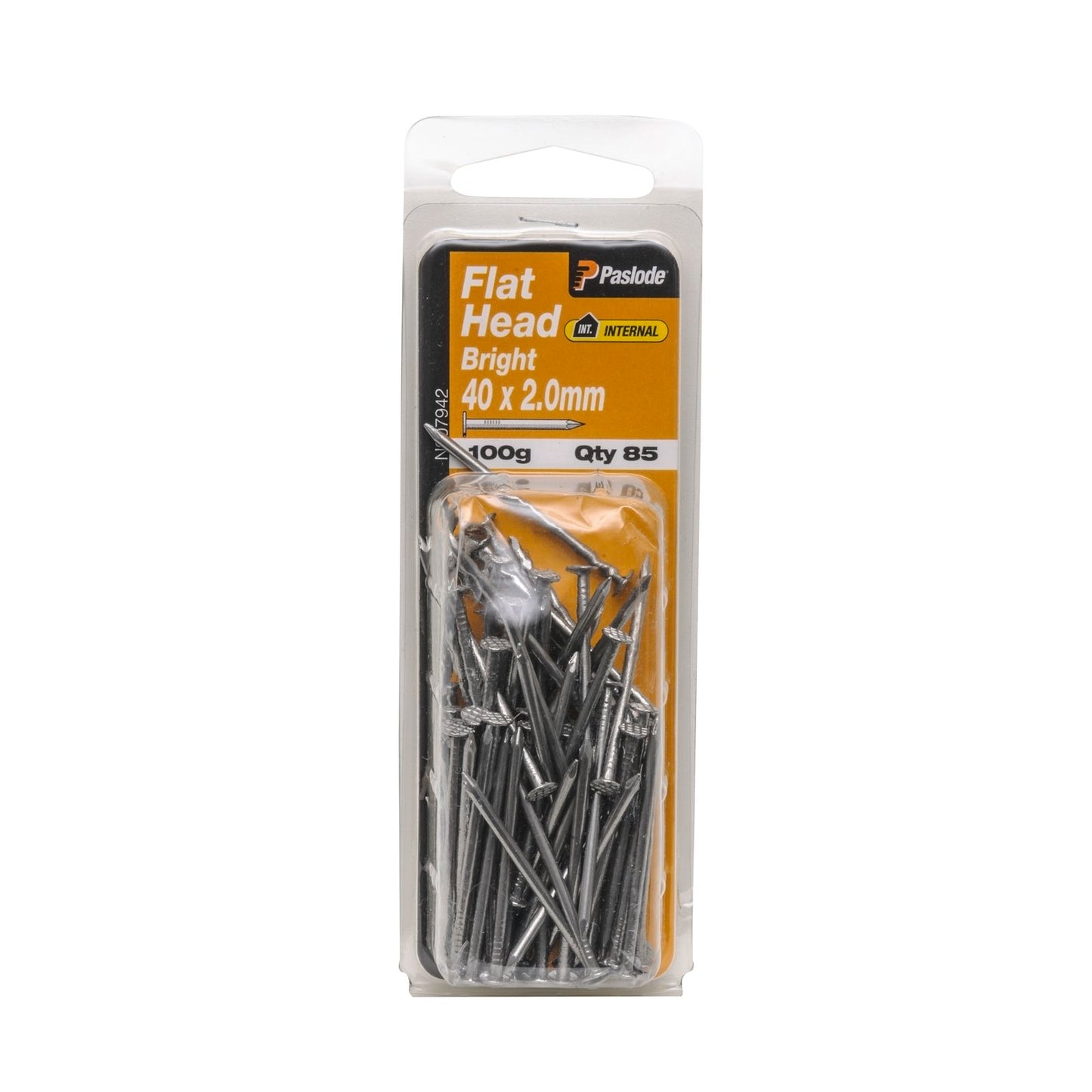 Paslode Flat Head Nails - 40 x 2mm - 100g