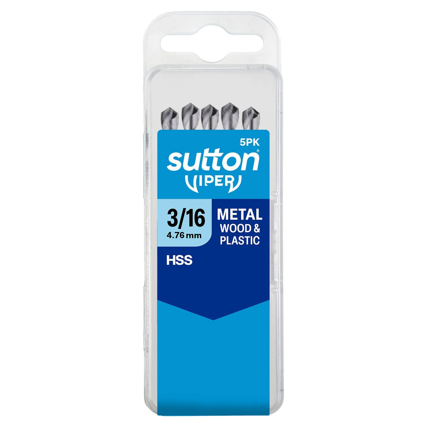 Sutton Tools Viper Drill Bit - 3/16" - 5 Pack