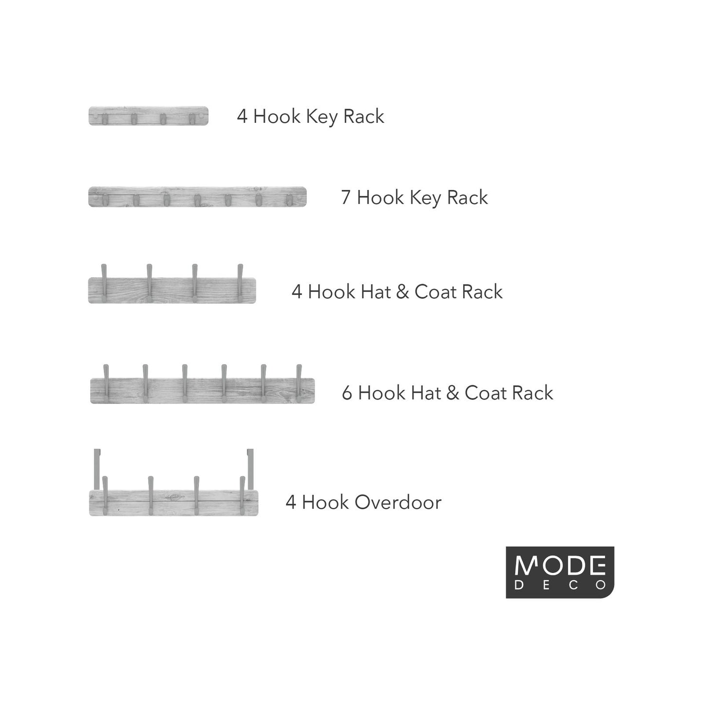 Mode Over Door Hanger - 4 Hooks - 450mm